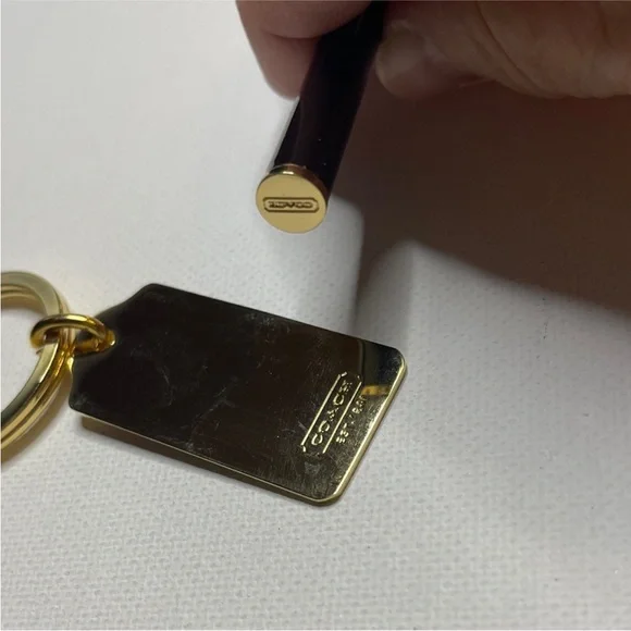 Coach Gold and Red Key Holder - Picture 4 of 5